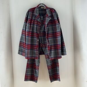 Men’s L.L.Bean 100% Cotton Flannel Pajama Set Size
 Large